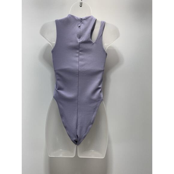 NIKE SPORTSWEAR ESSENTIAL BODYSUIT TANK TOP PURPLE WOMENS SIZE SMALL NWOT - Picture 4 of 9